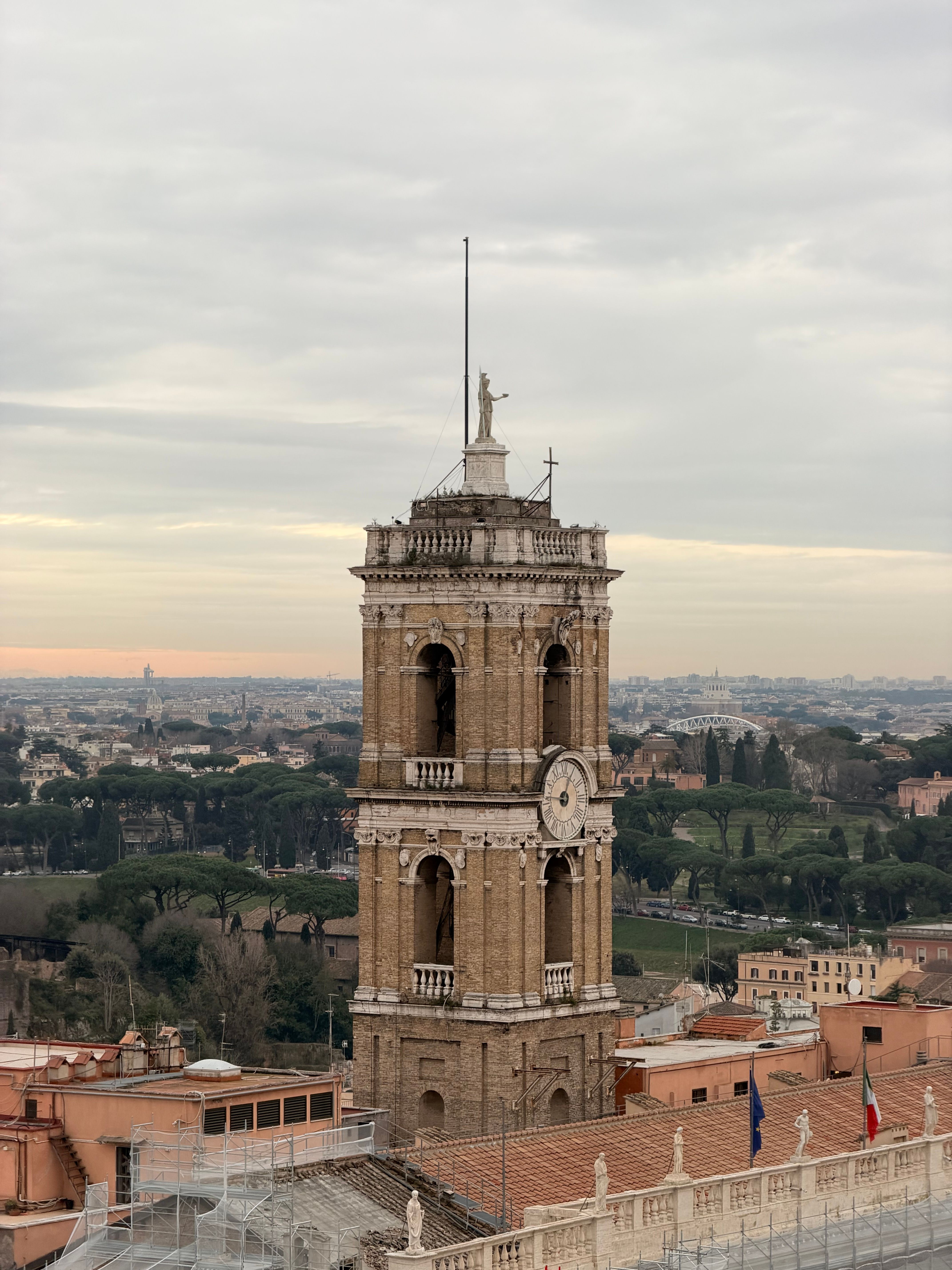 Historic Tower in Rome Overlooking Cityscape · Free Stock Photo