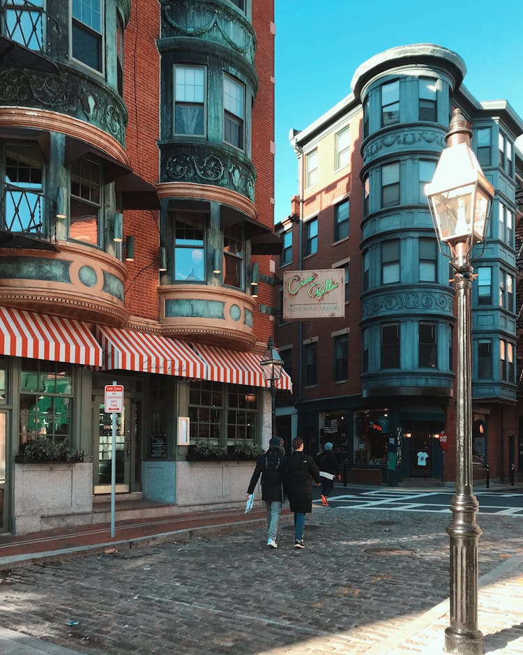Italian Restaurant By The Street In Boston 