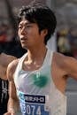Marathon Runner Competing in Tokyo Race