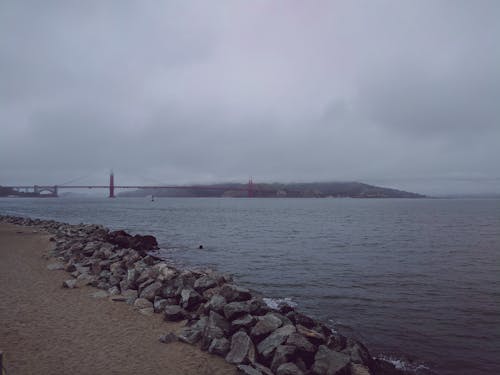 Free stock photo of bridge, california, cloudy