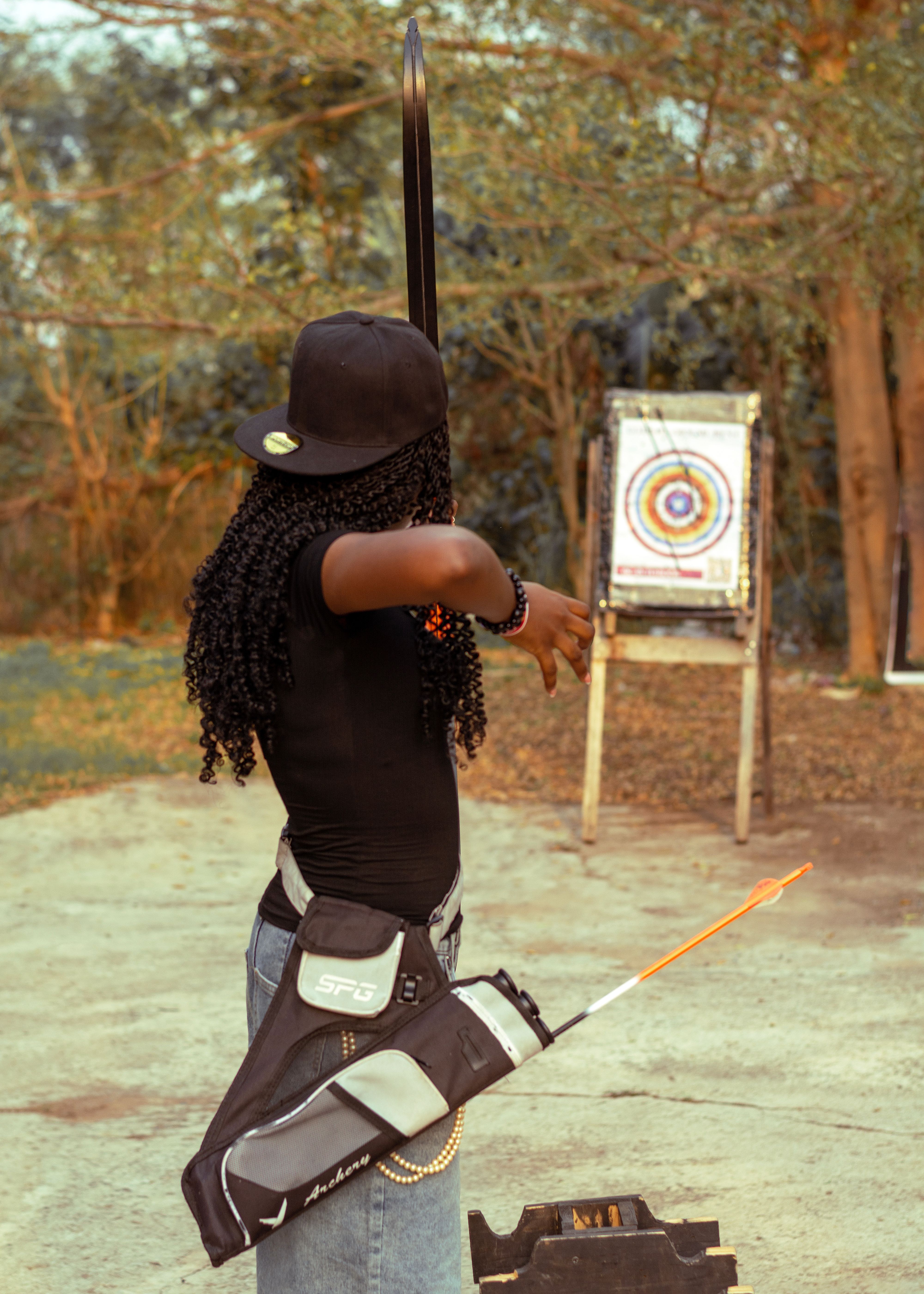 African Archer Aiming at Outdoor Target · Free Stock Photo