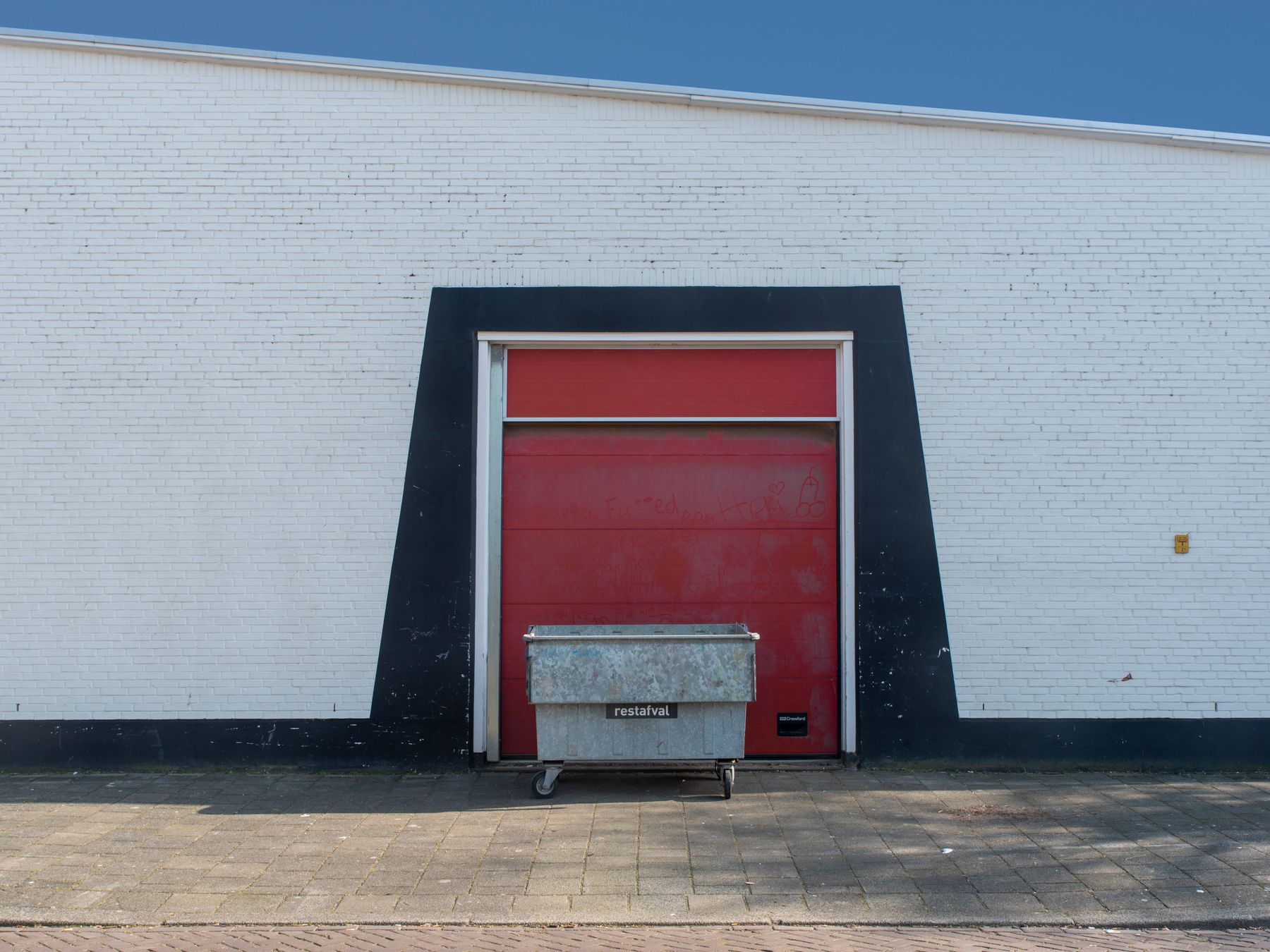 Eastbourne — belongings being loaded for transport to storage