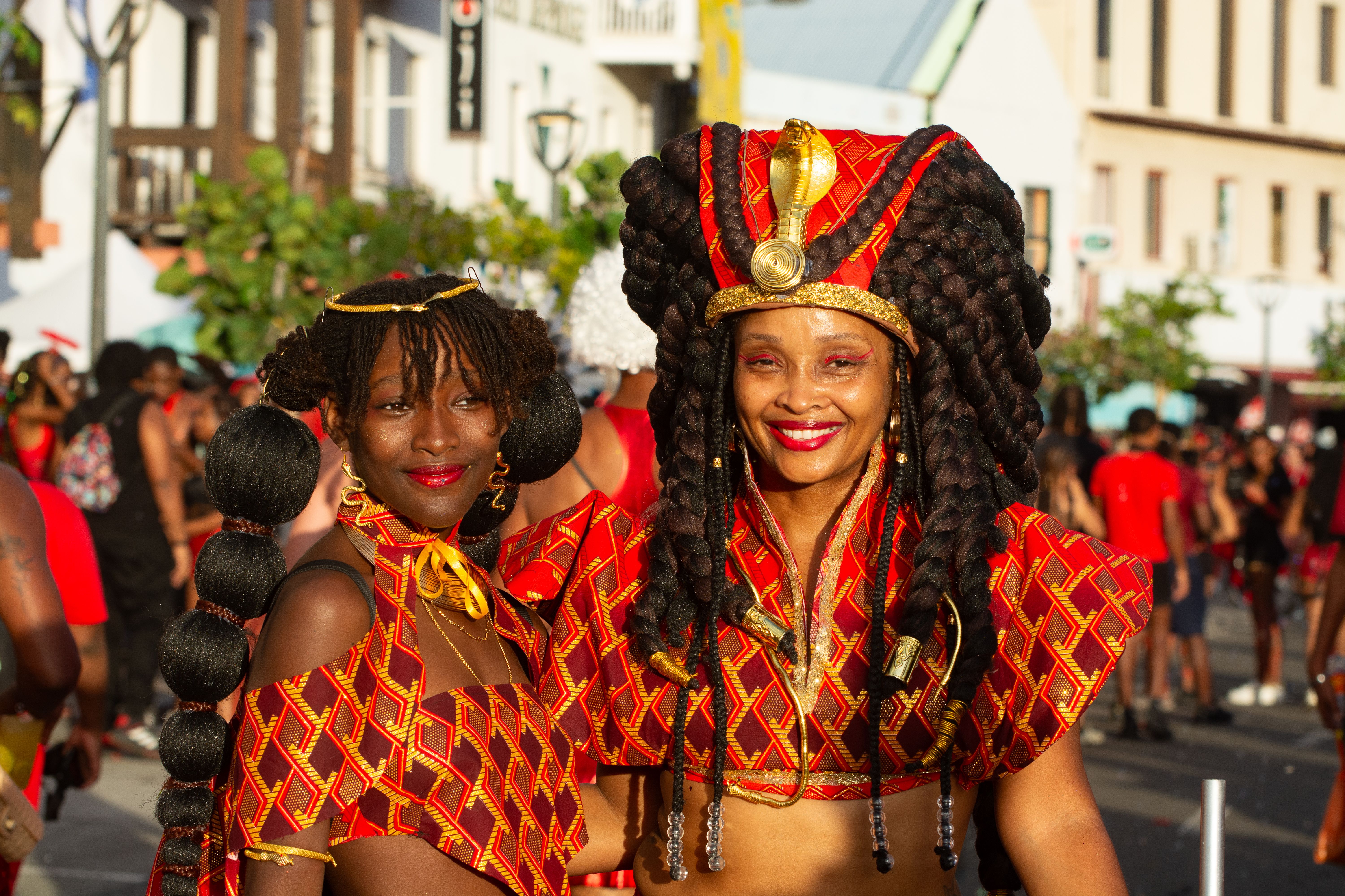 Vibrant Carnival Celebration in Colorful Costumes · Free Stock Photo