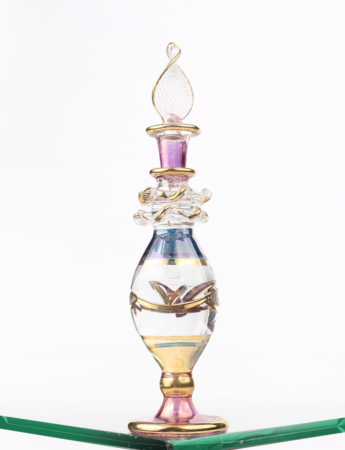 Hand-painted Glass Attar Bottle (empty)