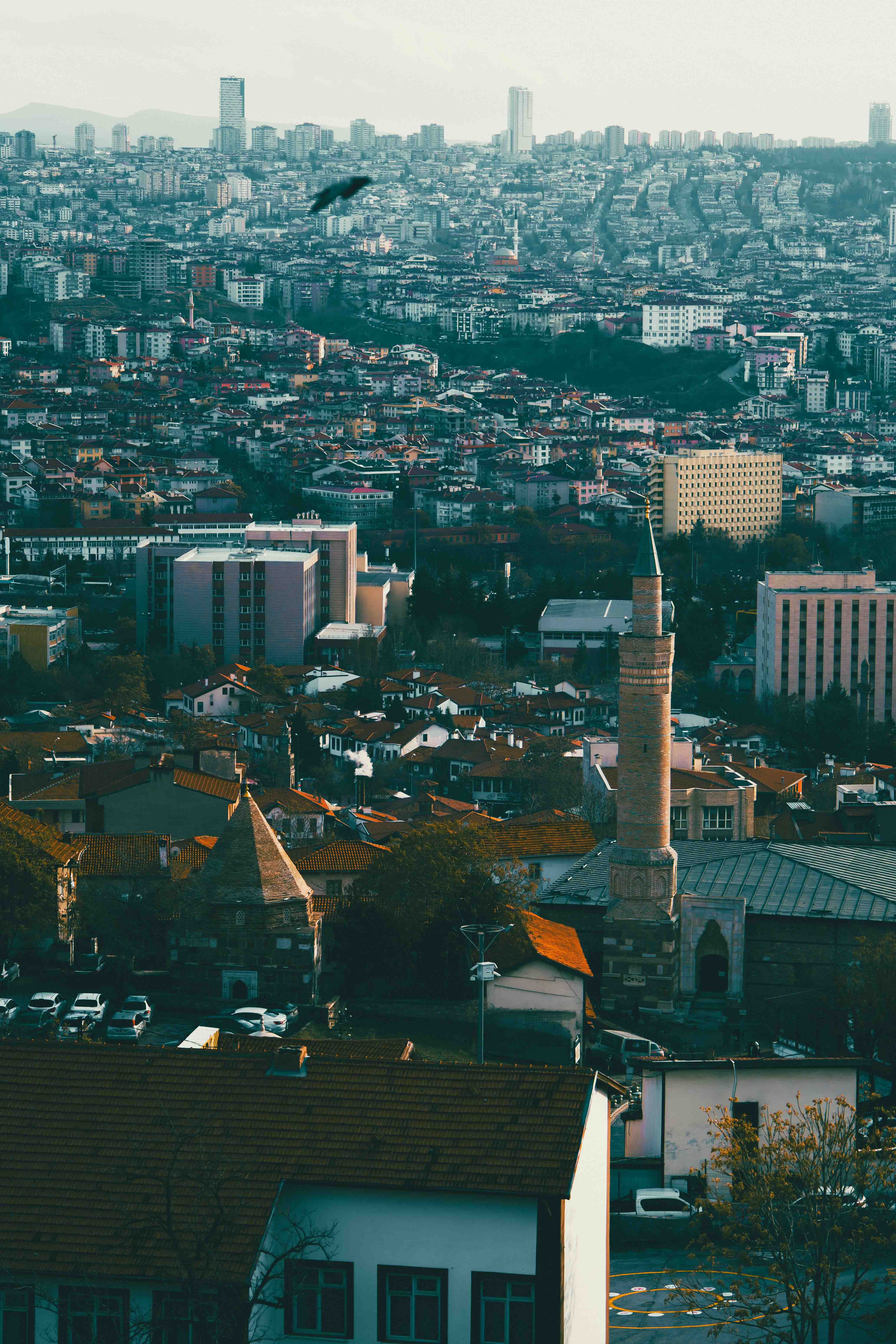 Aerial View of Ankara City Landscape at Daytime · Free Stock Photo