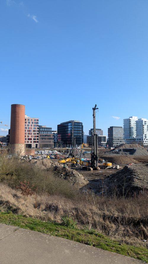 Free stock photo of cityscape, constructioncrane, industrial conversion Stock Photo
