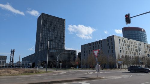 Free Contemporary architectural landscape in Esch-sur-Alzette showcasing modern urban development. Stock Photo