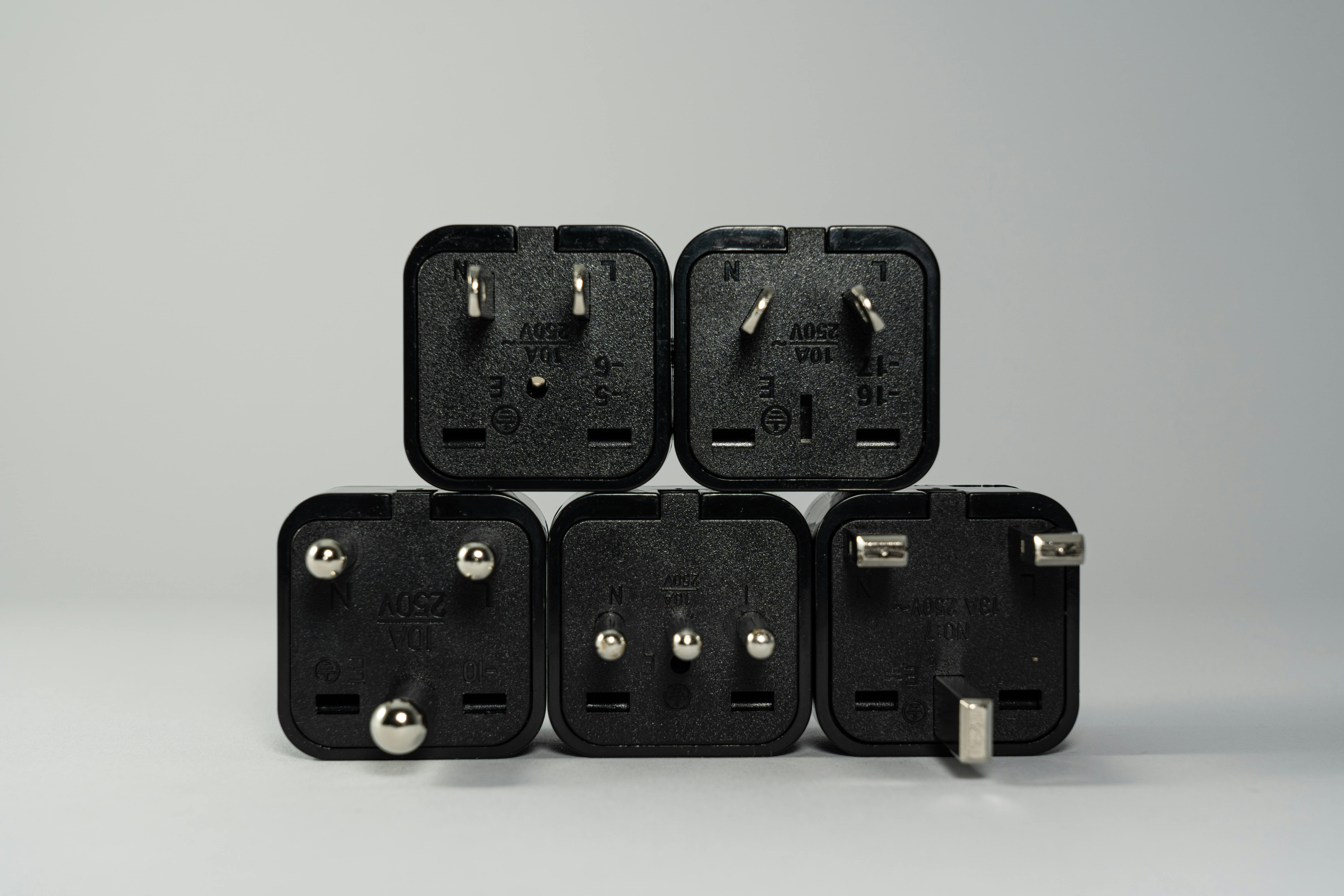 Black Wall Plugs · Free Stock Photo