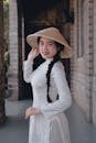Traditional Vietnamese Woman in Ao Dai