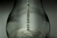 Water Splash on Clear Glass Container