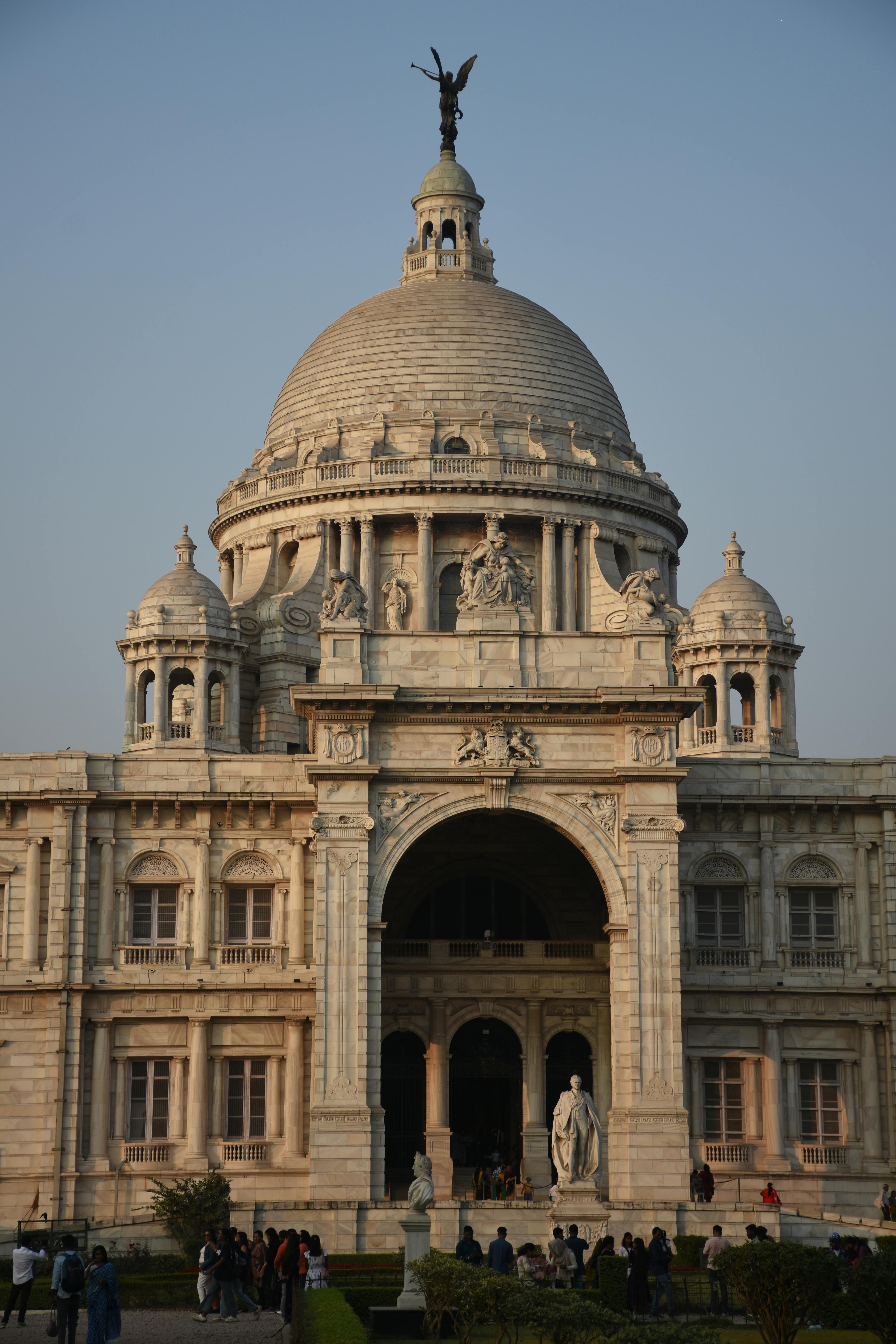 Gratis Monumen Victoria yang megah di Kolkata, menampilkan keagungan arsitekturnya. Foto Stok