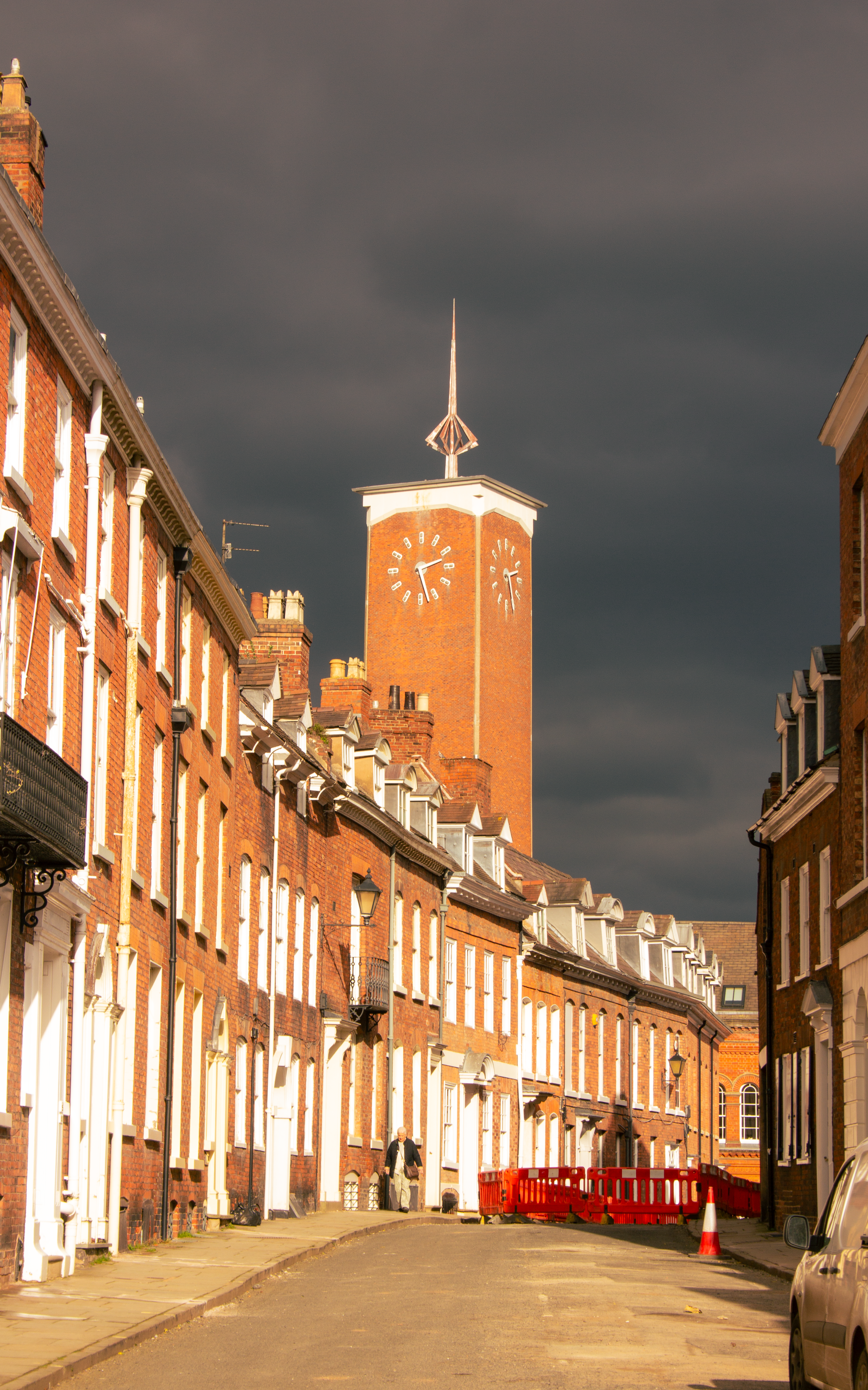 Historic Clock Tower in Shrewsbury Street Scene · Free Stock Photo