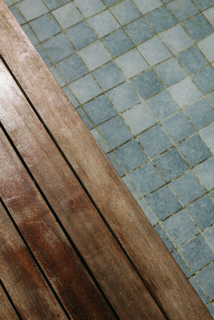 Tile installation on a floor