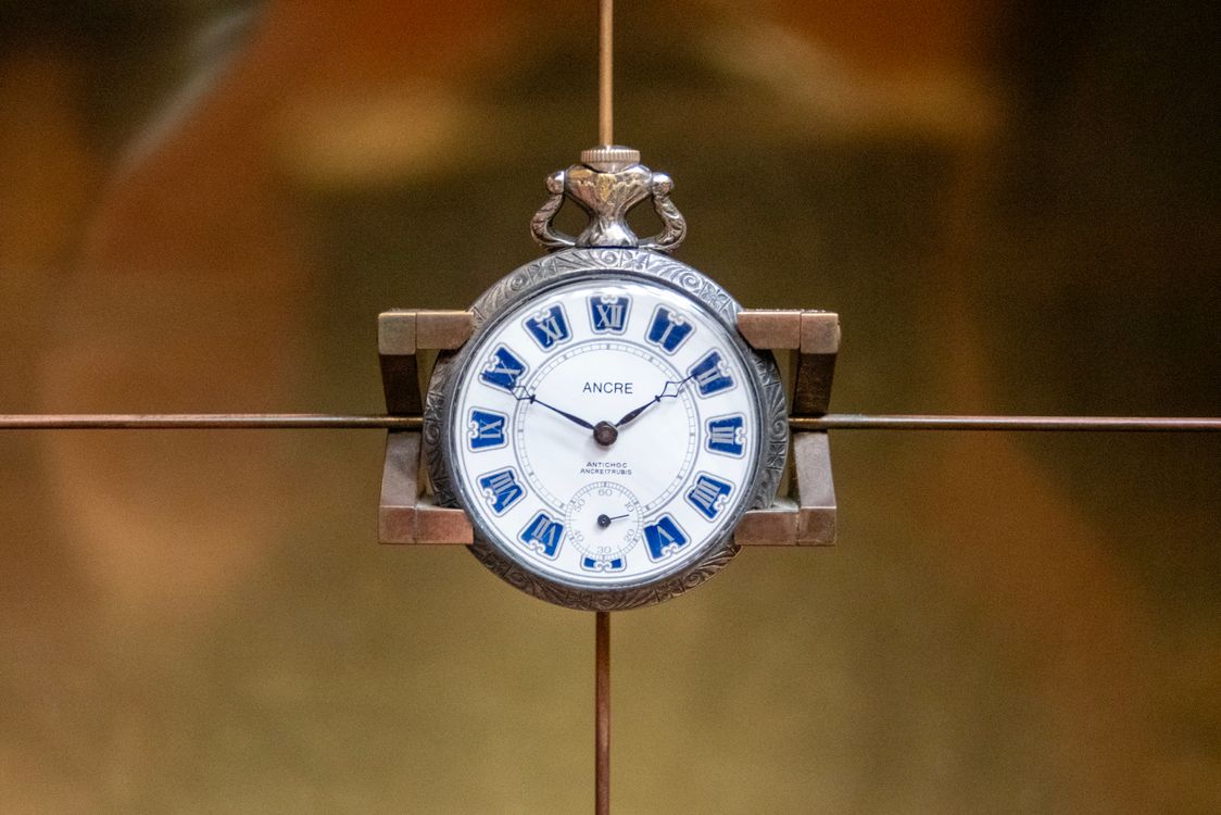 Pocket Watch Rome Vintage Pocket Watch with Roman Numerals · Free Stock Photo