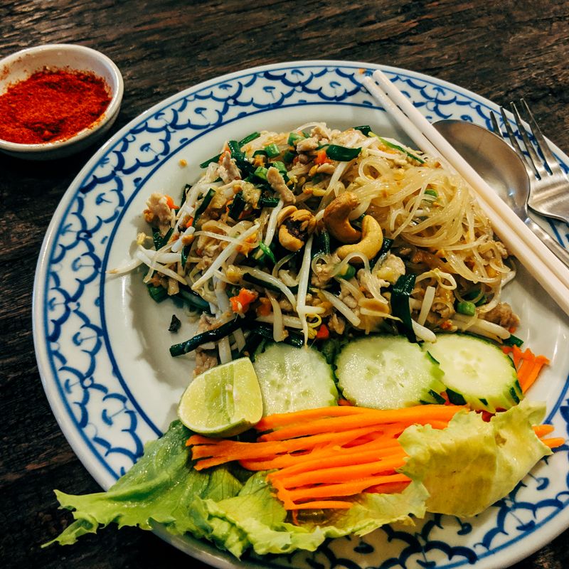 Instant Pot Brown Rice Noodle Salad with Coconut Lime Dressing