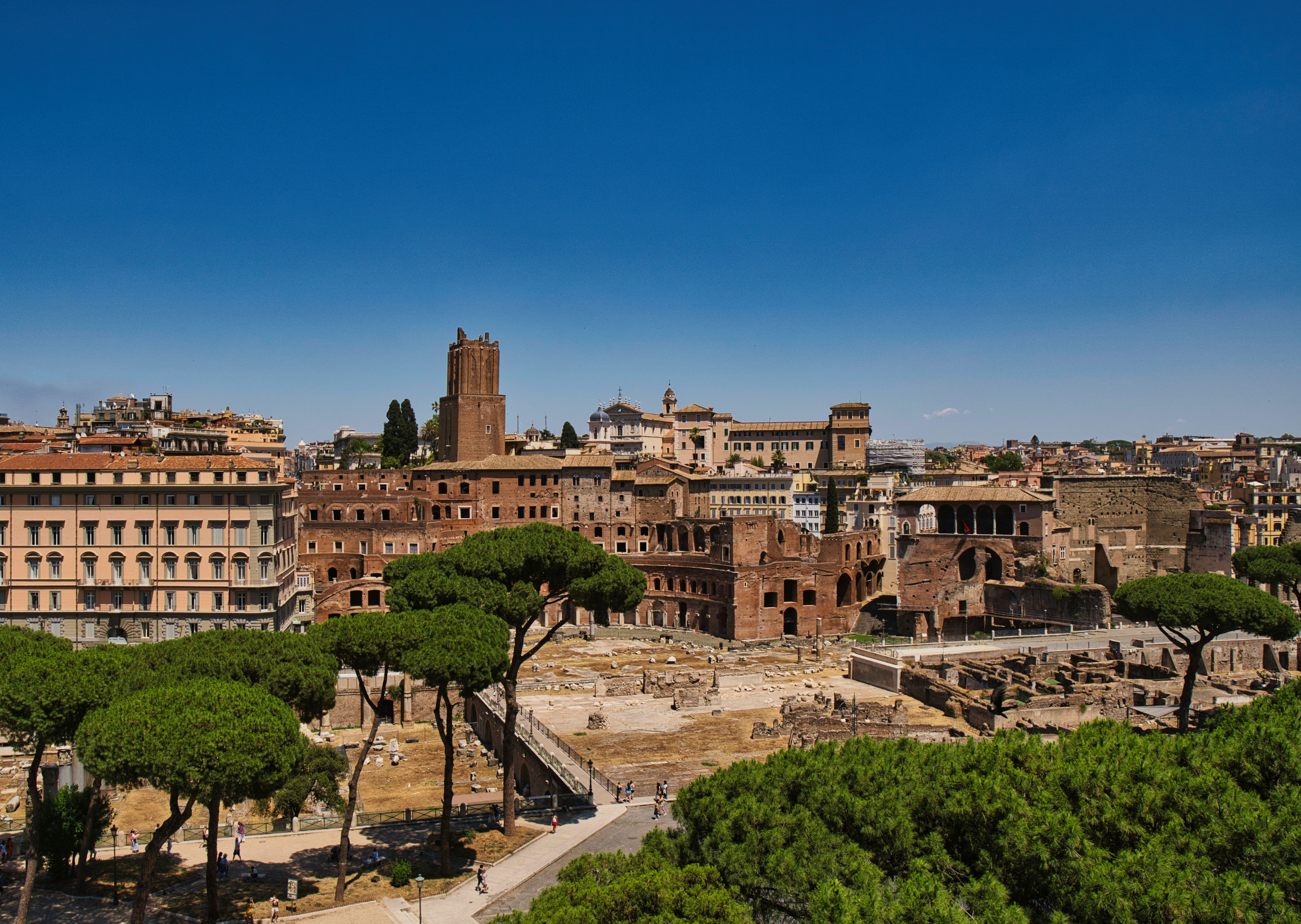 Aerial Photography of Concrete Buildings in Rome · Free Stock Photo