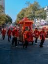 Traditional Festival Parade with Vibrant Costumes