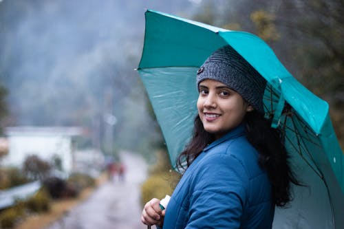 Woman Holding An Umbrella