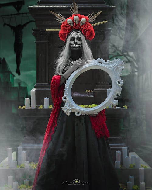 Free stock photo of cemetery, dia de los muertos, fashion model Stock Photo