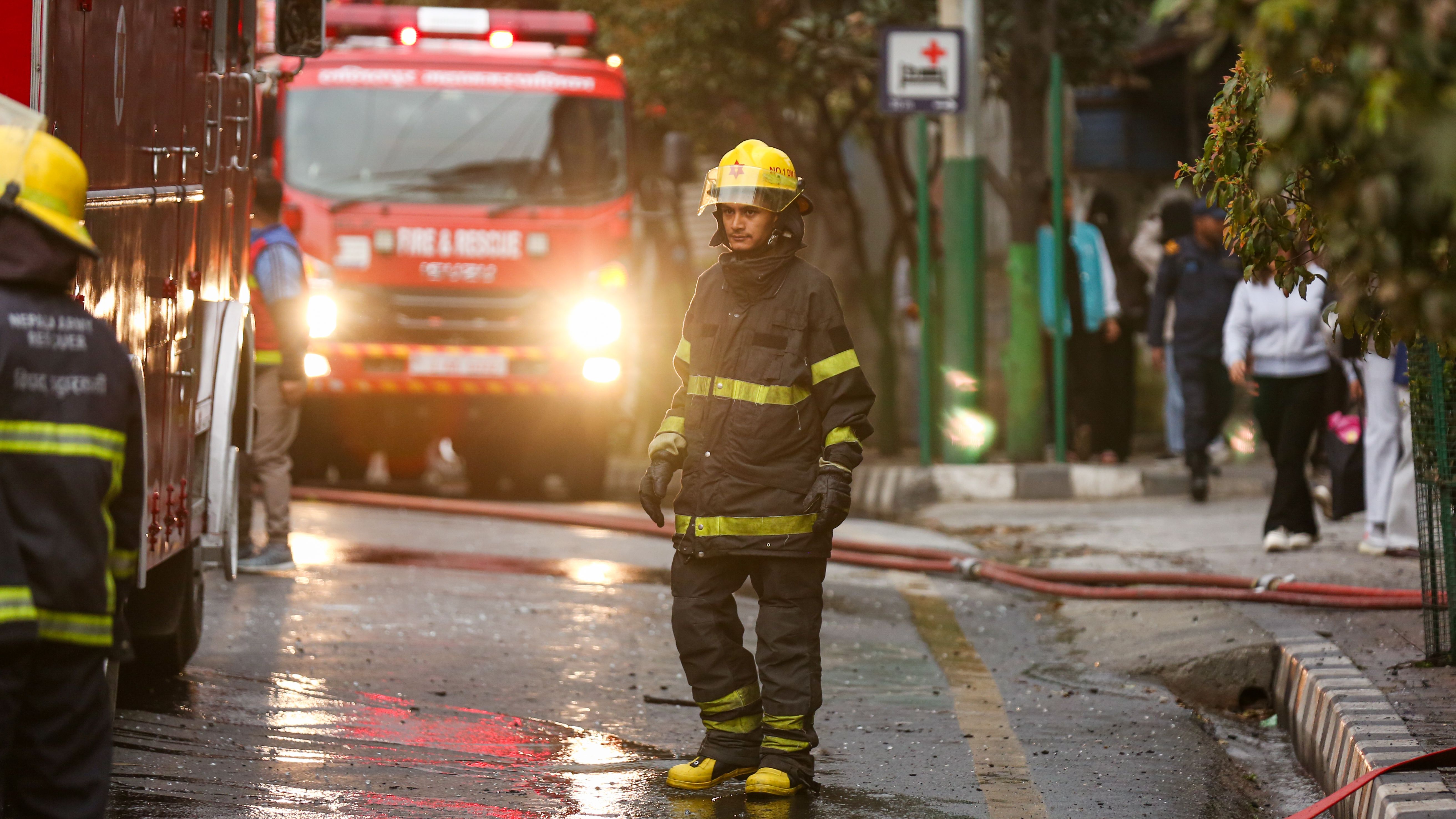 Bungalovda meydana gelen patlama sonrası olay yeri
