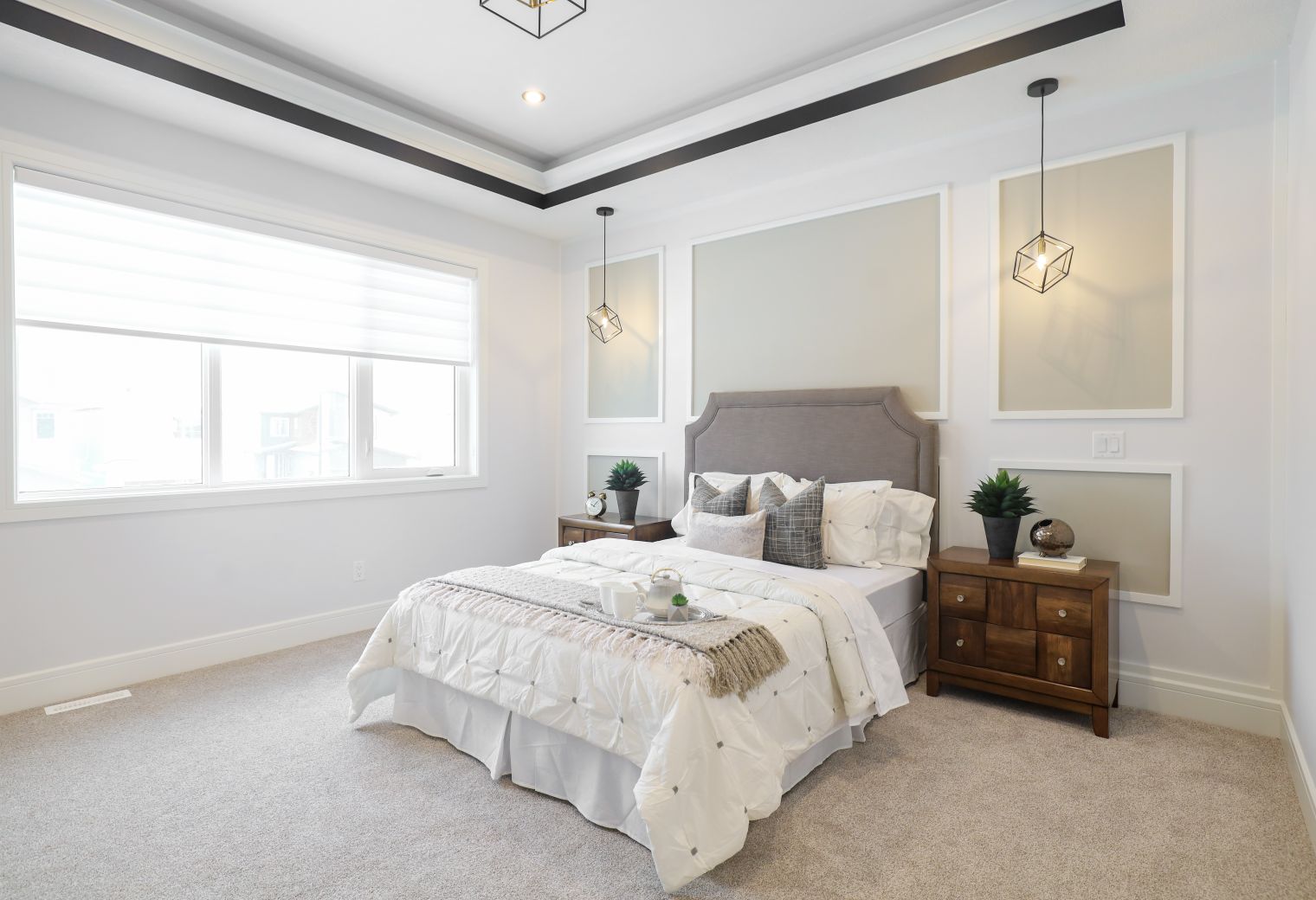Interior Painting in North Harrow — woodwork brushed to a crisp, smooth line