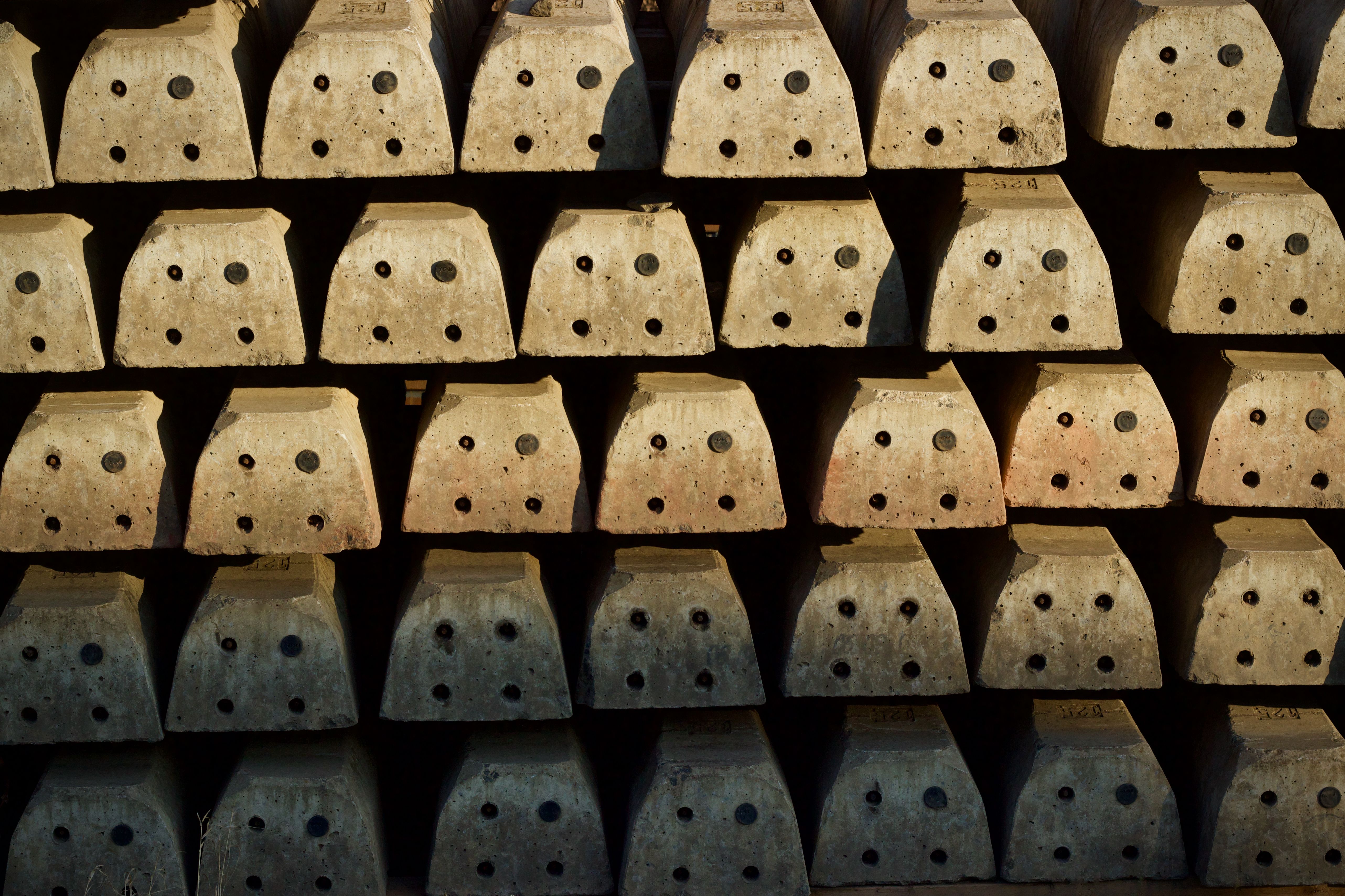 Symmetrical Concrete Blocks in Repetitive Pattern · Free Stock Photo