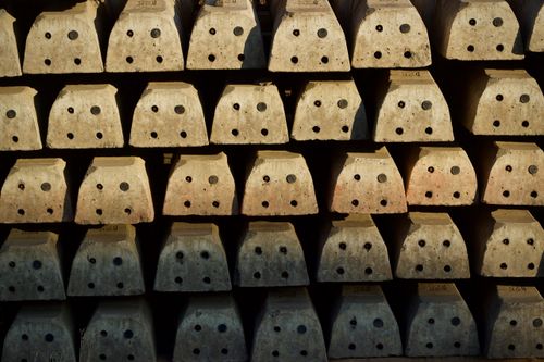 Stack Block Pattern Symmetrical Concrete Blocks in Repetitive Pattern · Free Stock Photo