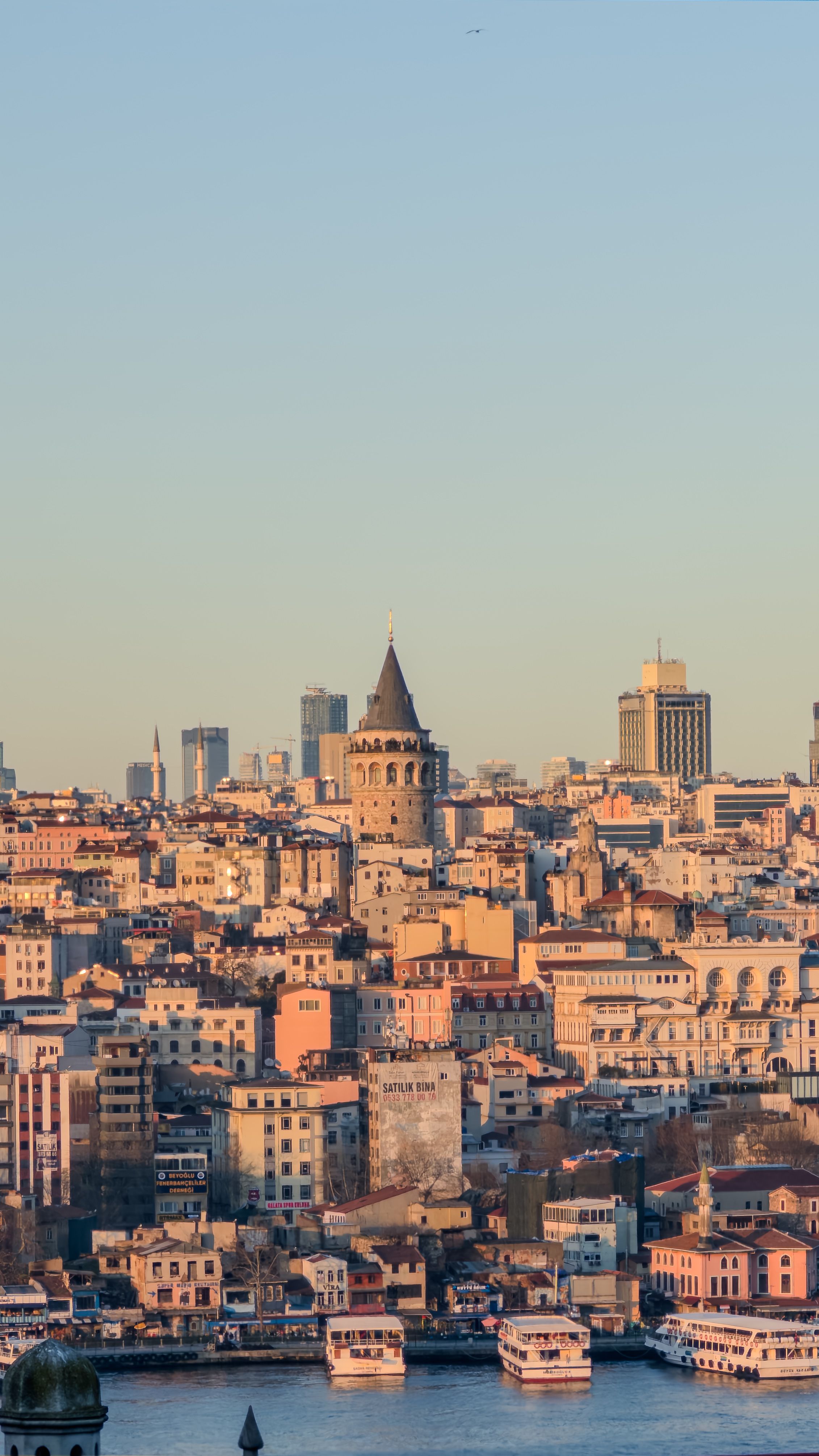 Galata Tower in Istanbul Sunset Skyline · Free Stock Photo
