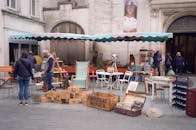 Charming Street Market in Nancy, France