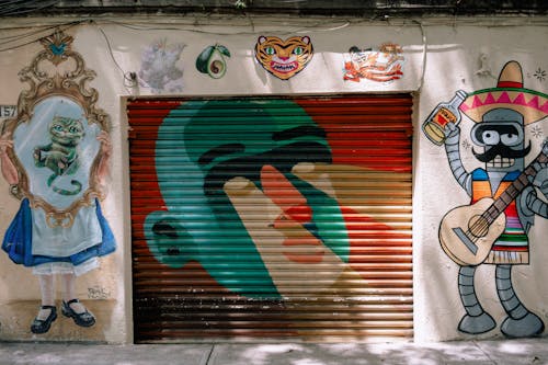 Foto profissional grátis de arte de rua, artístico, cheio de cor