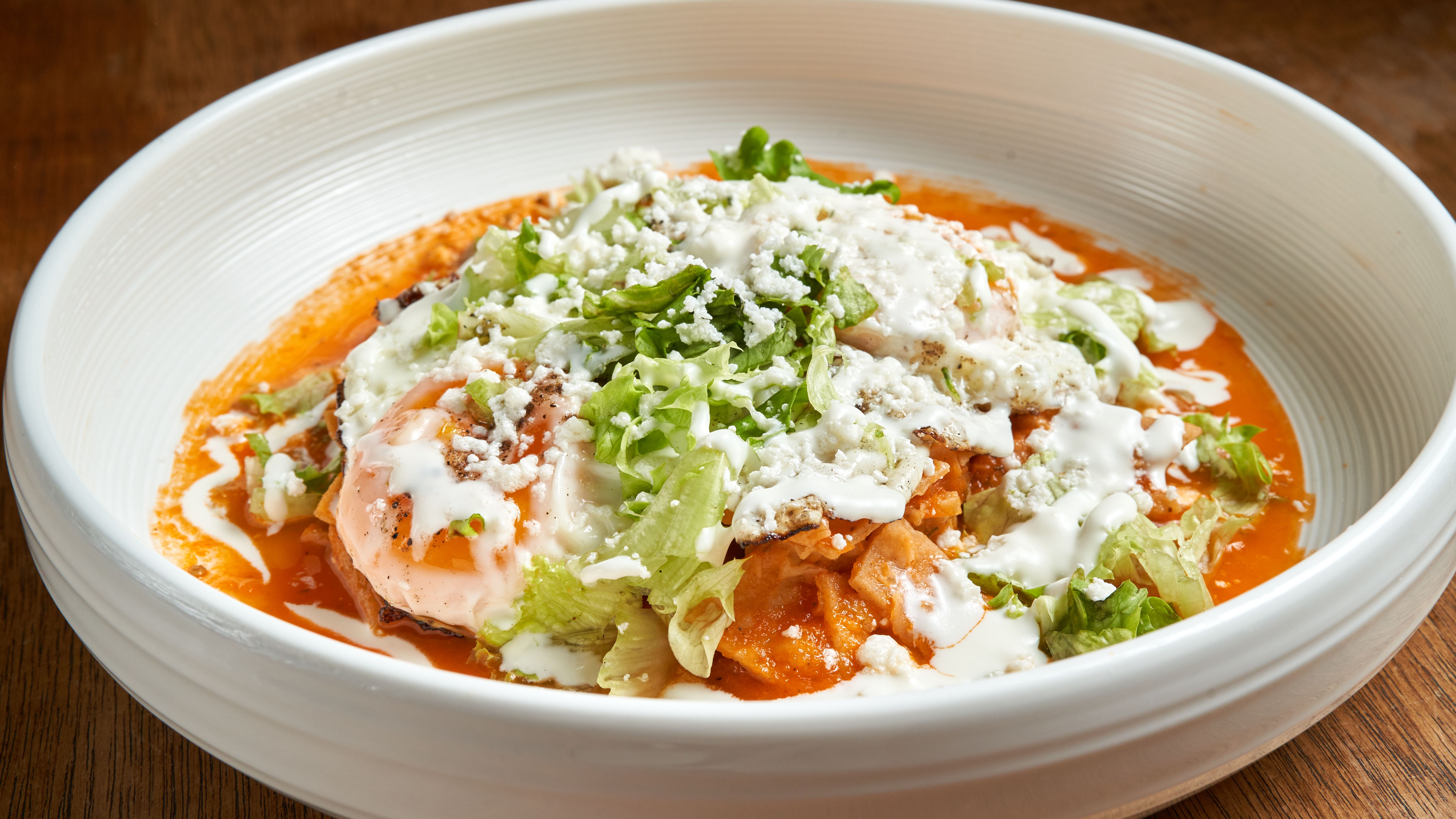 Sheet-Pan Enchiladas with Chipotle Slaw