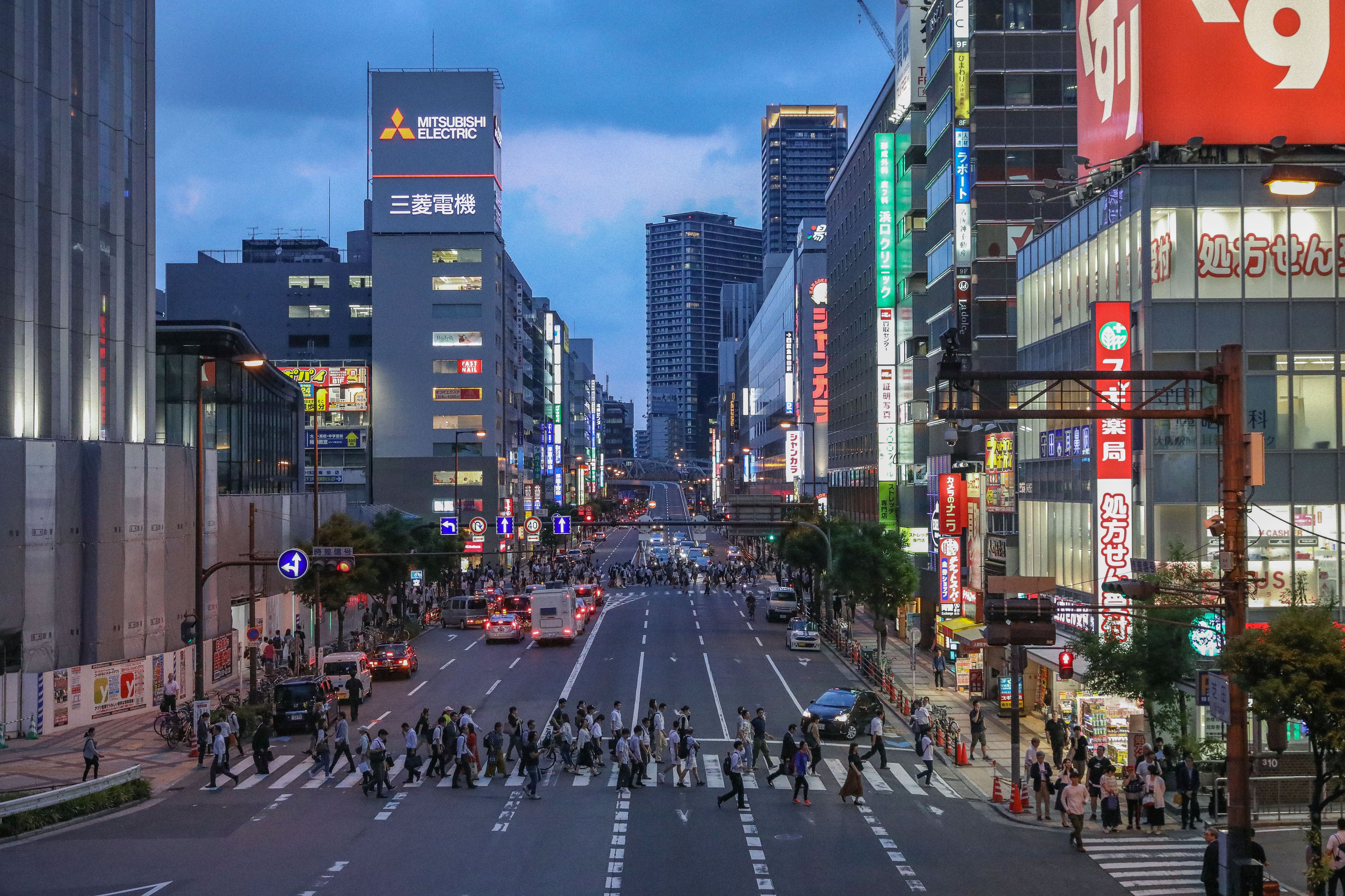 People Walking On Pedestrian Lane · Free Stock Photo