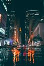 City Buildings during Night Time