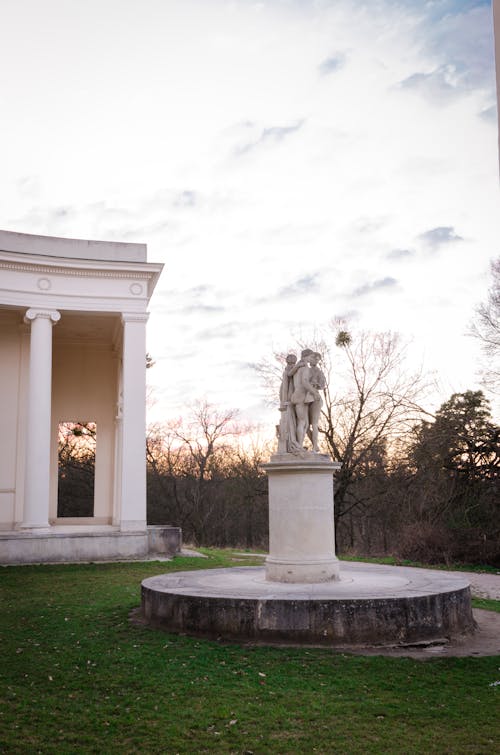 White Concrete Statuette