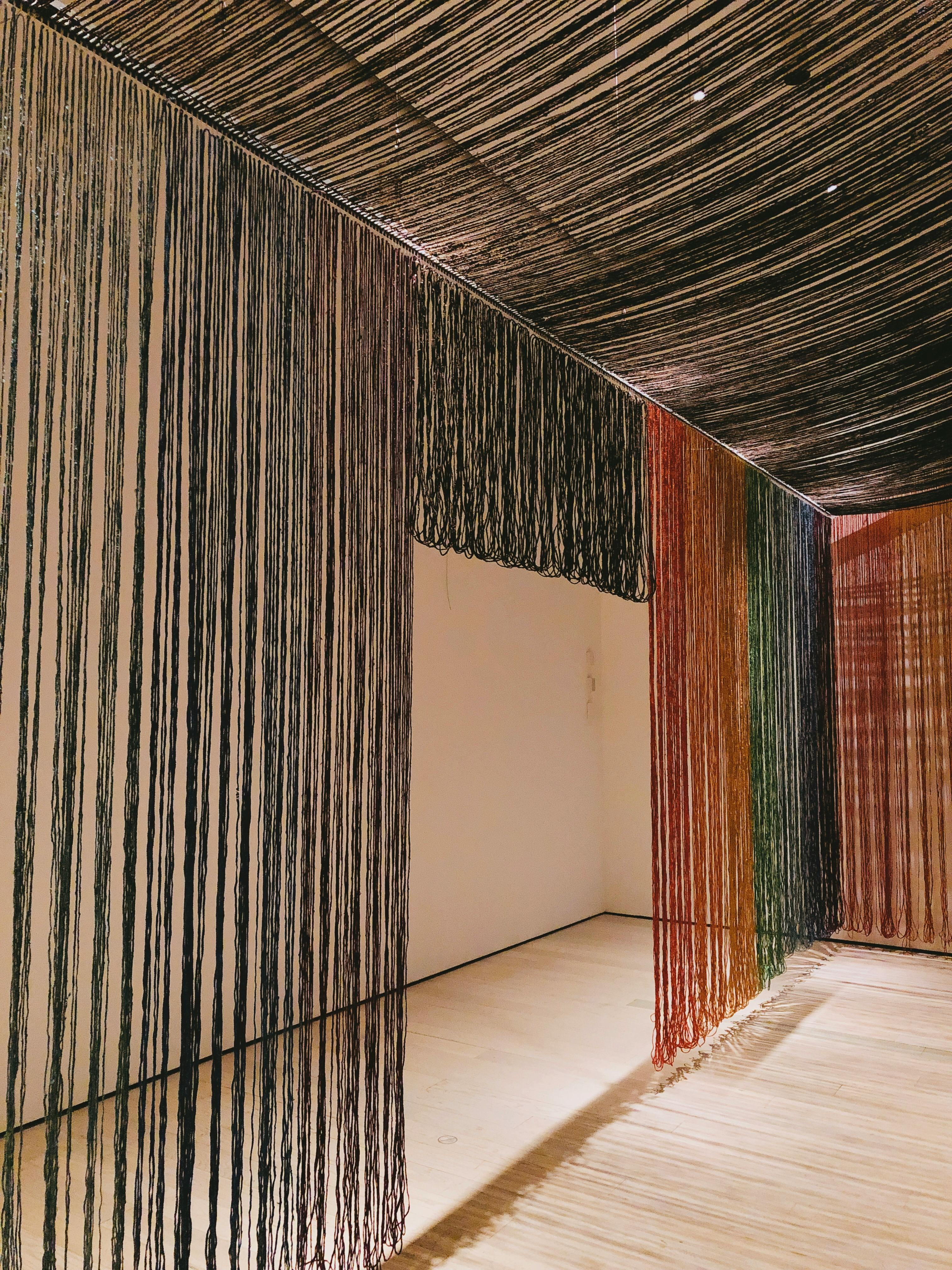 What happens when the curtains close at a funeral?