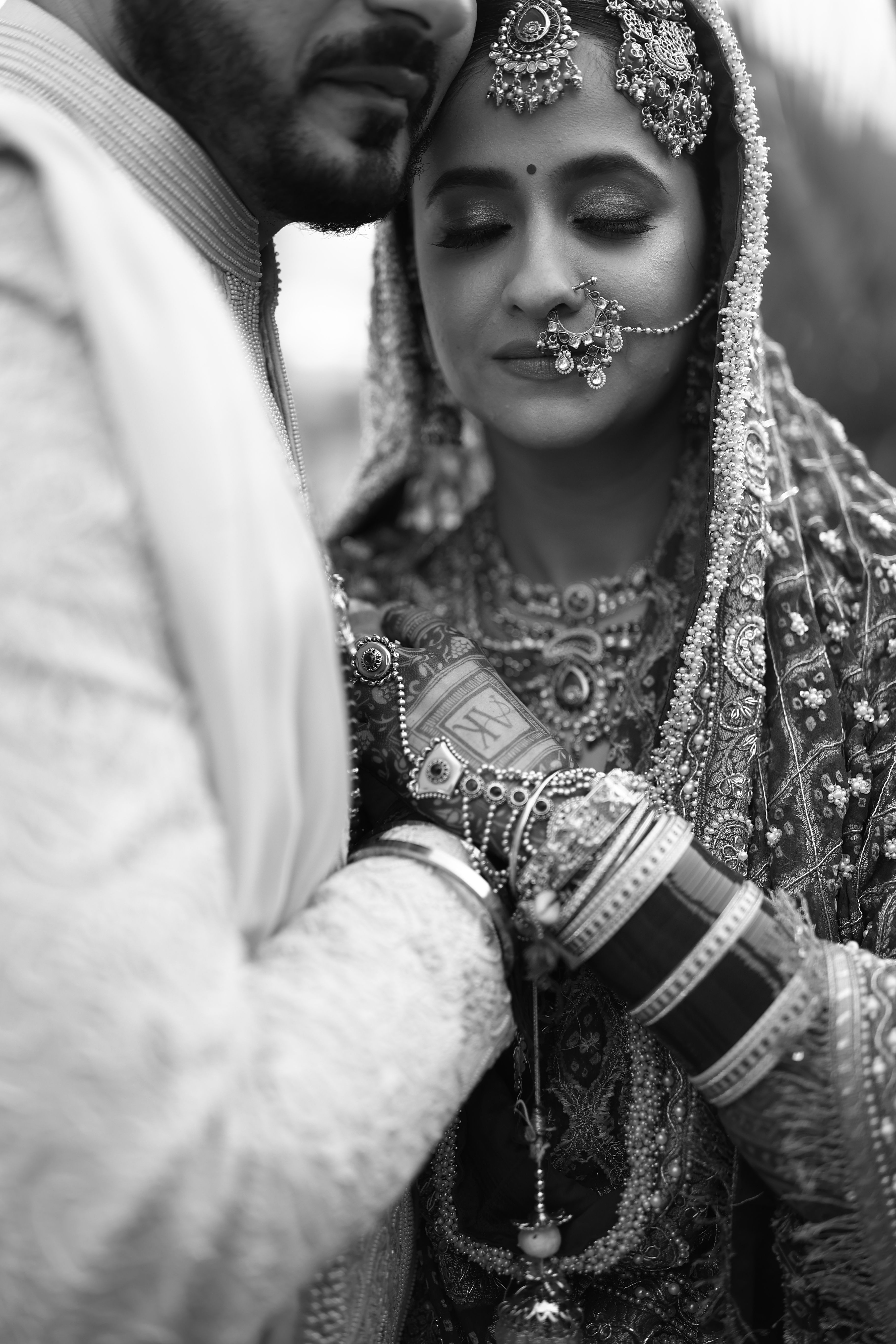 Elegant Traditional Indian Wedding Portrait · Free Stock Photo