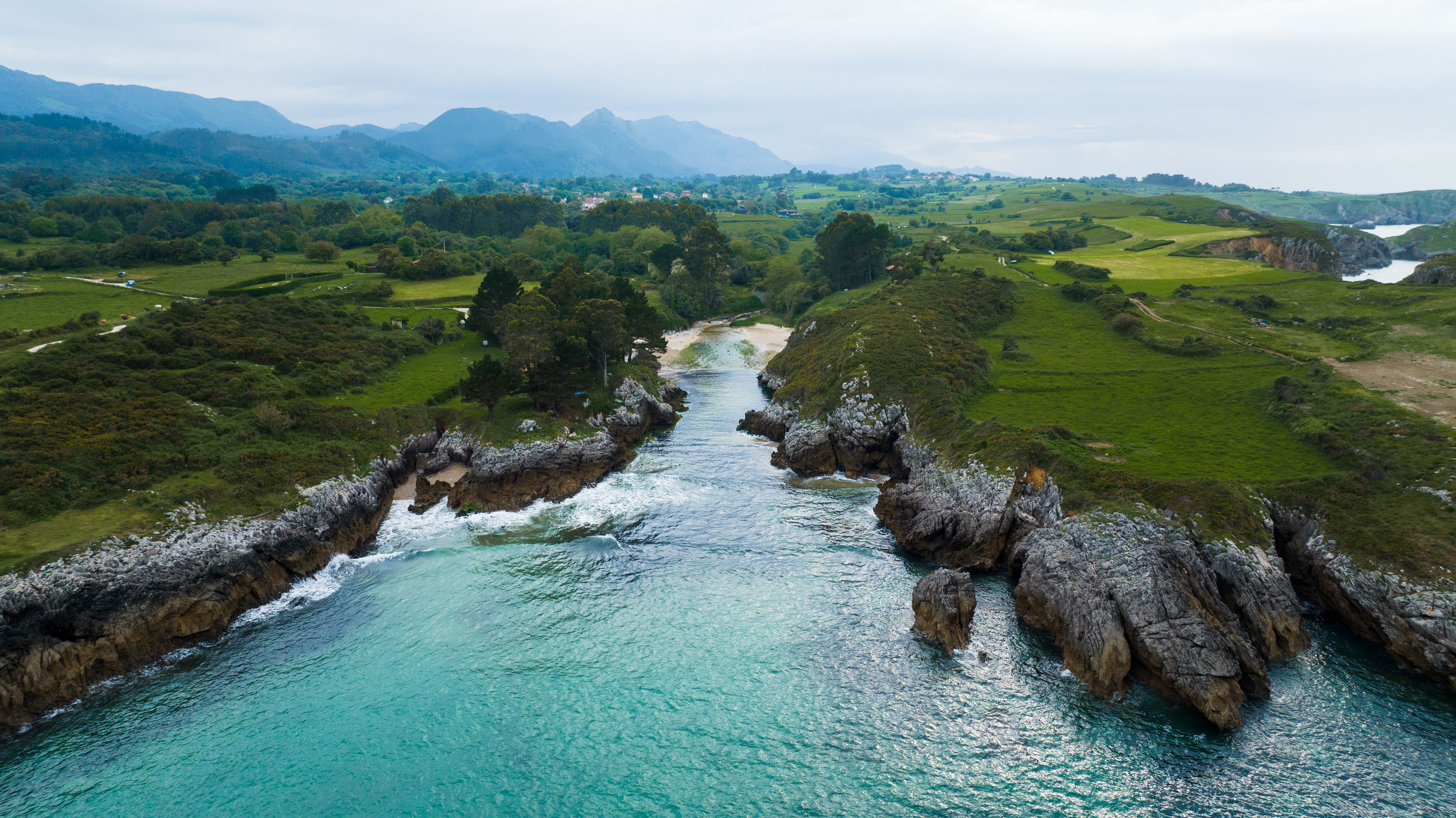 Stunning Aerial View of Spanish Coastline