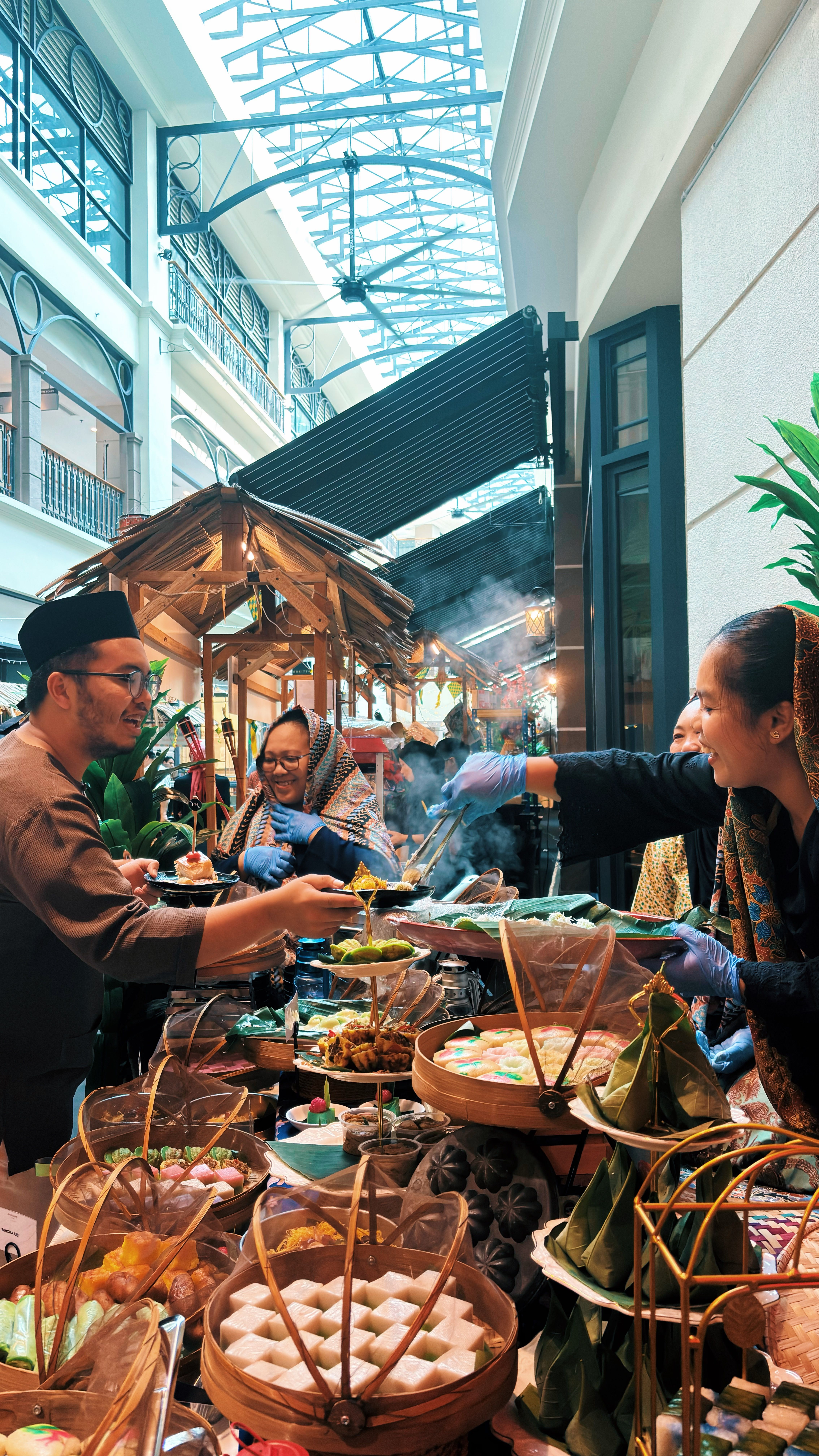 Lively Malaysian Street Food Market Indoors · Free Stock Photo