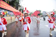 Vibrant Parade in Dong Nai with Marching Band