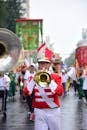 Vibrant Marching Band Parade in Festive Celebration