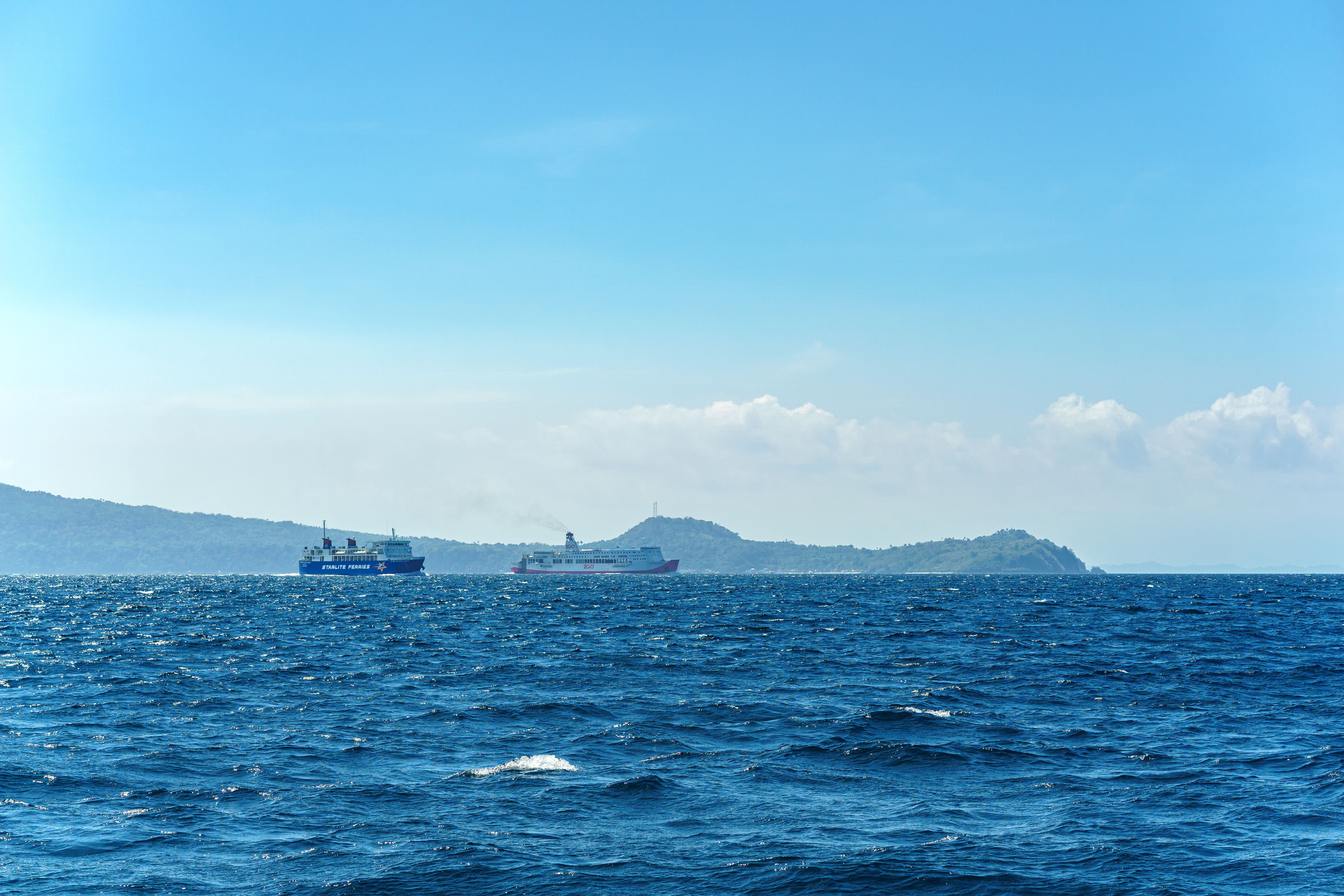 ferry boat sea view