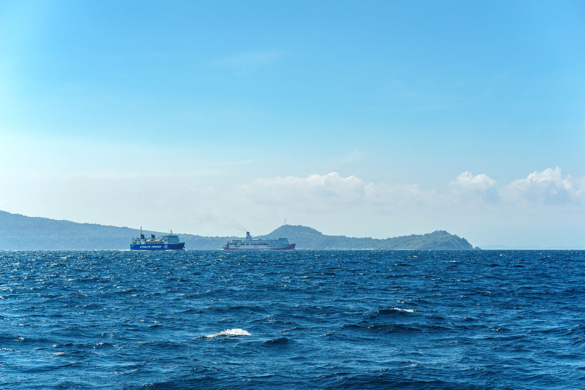 ferry boat sea view