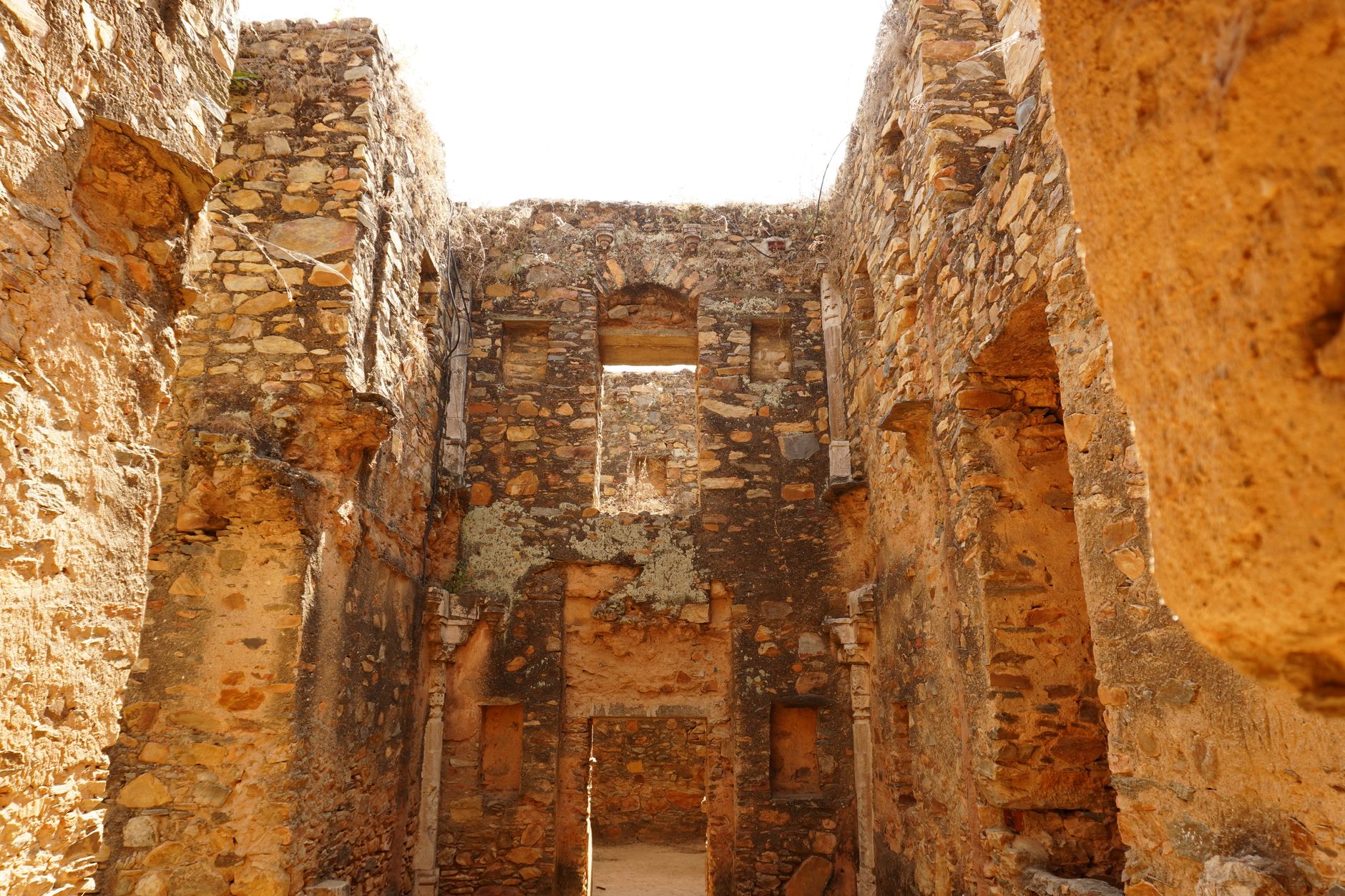 Explore the ancient stone ruins in Rajasthan, India, showcasing historical architecture.