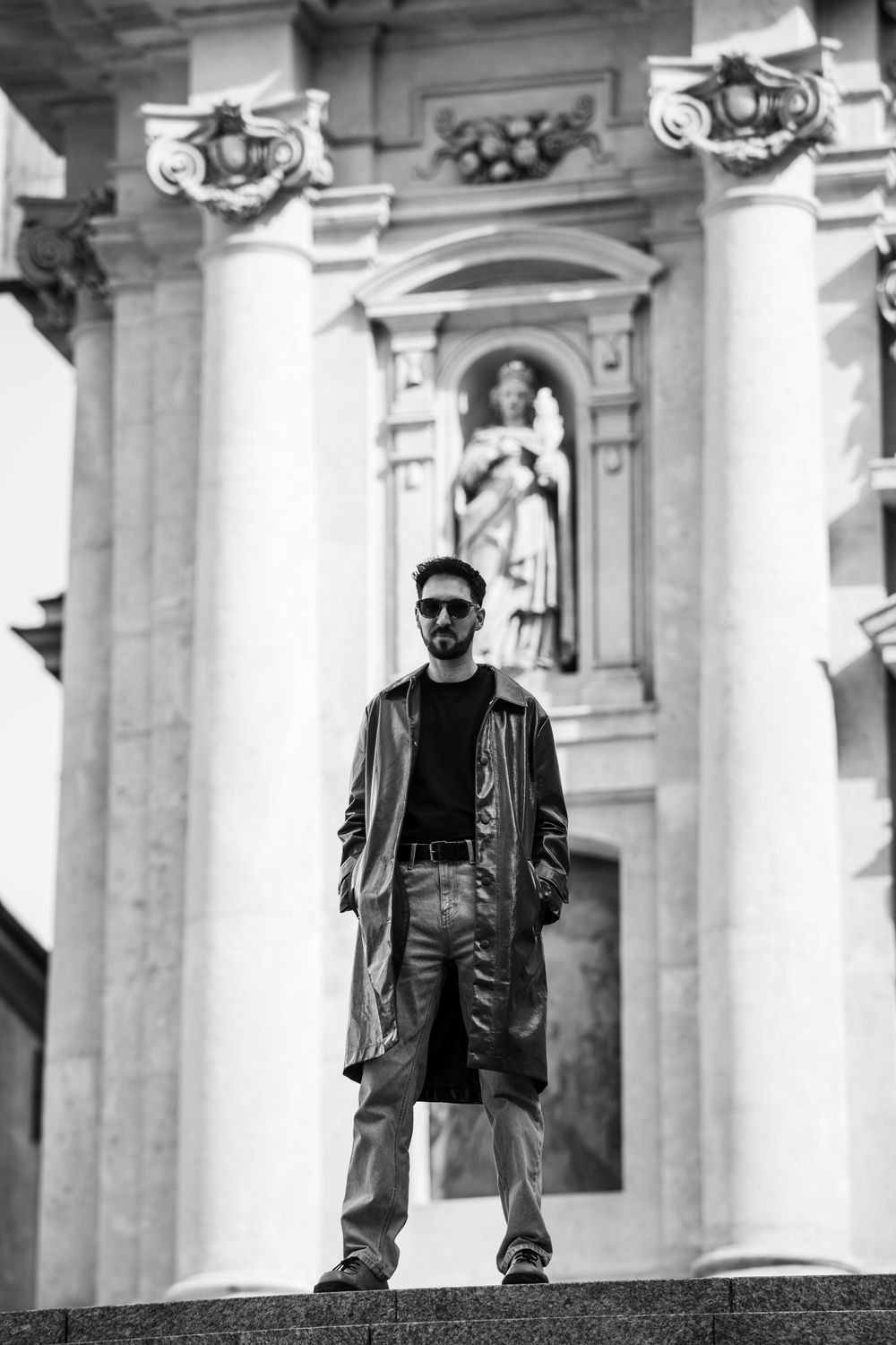Stylish Man Posing near Historical Architecture · Free Stock Photo
