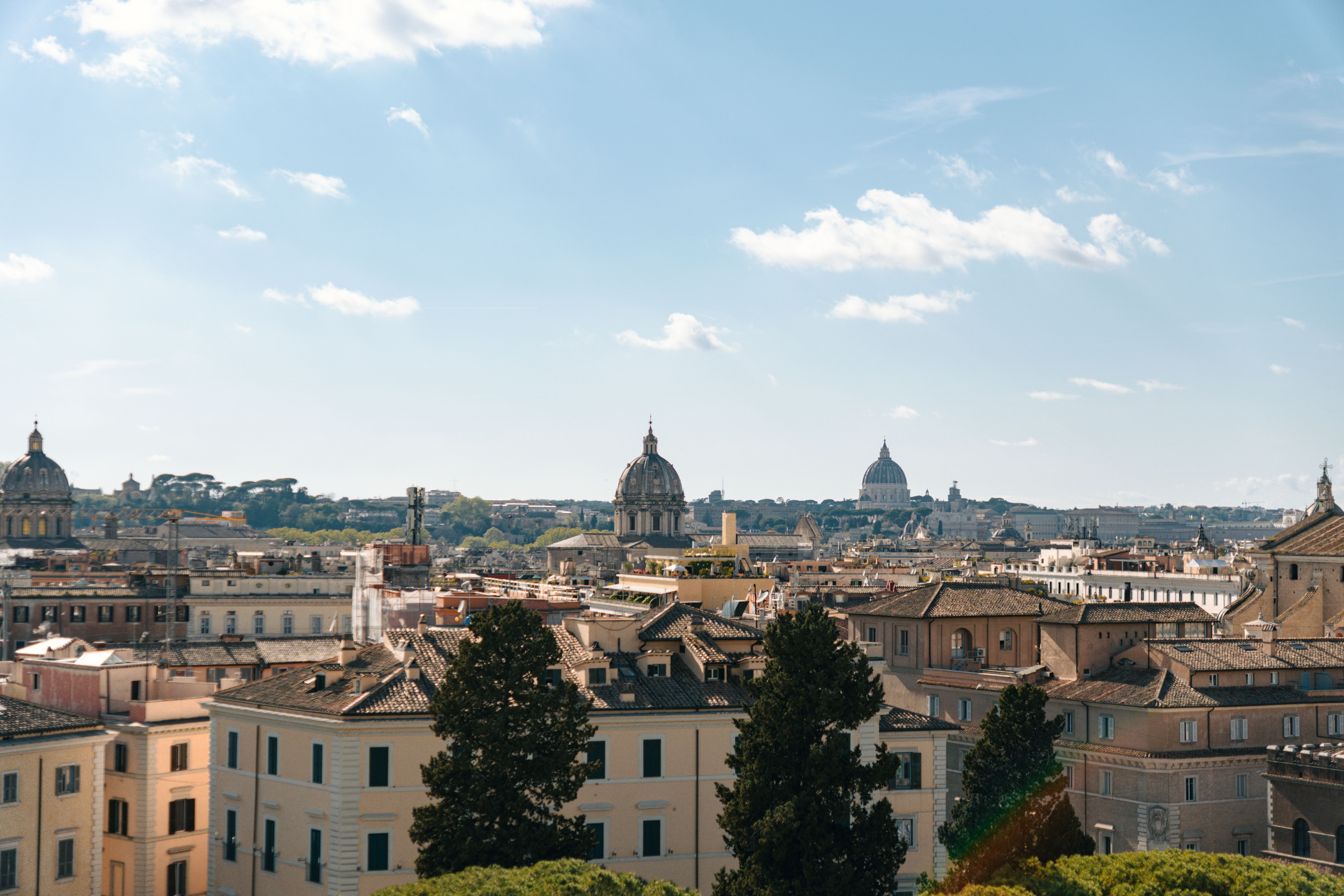 Panoramic View of Rome's Iconic Skyline · Free Stock Photo