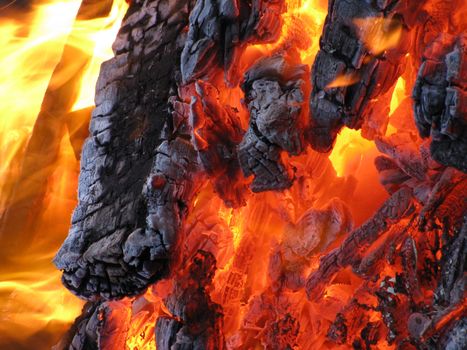 Burning Charcoal