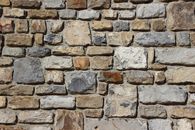 Gray Brown and Black Brick Stone Wall