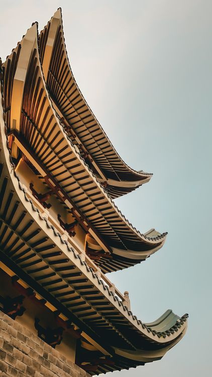 Traditional Chinese Architecture Rooftop Design · Free Stock Photo