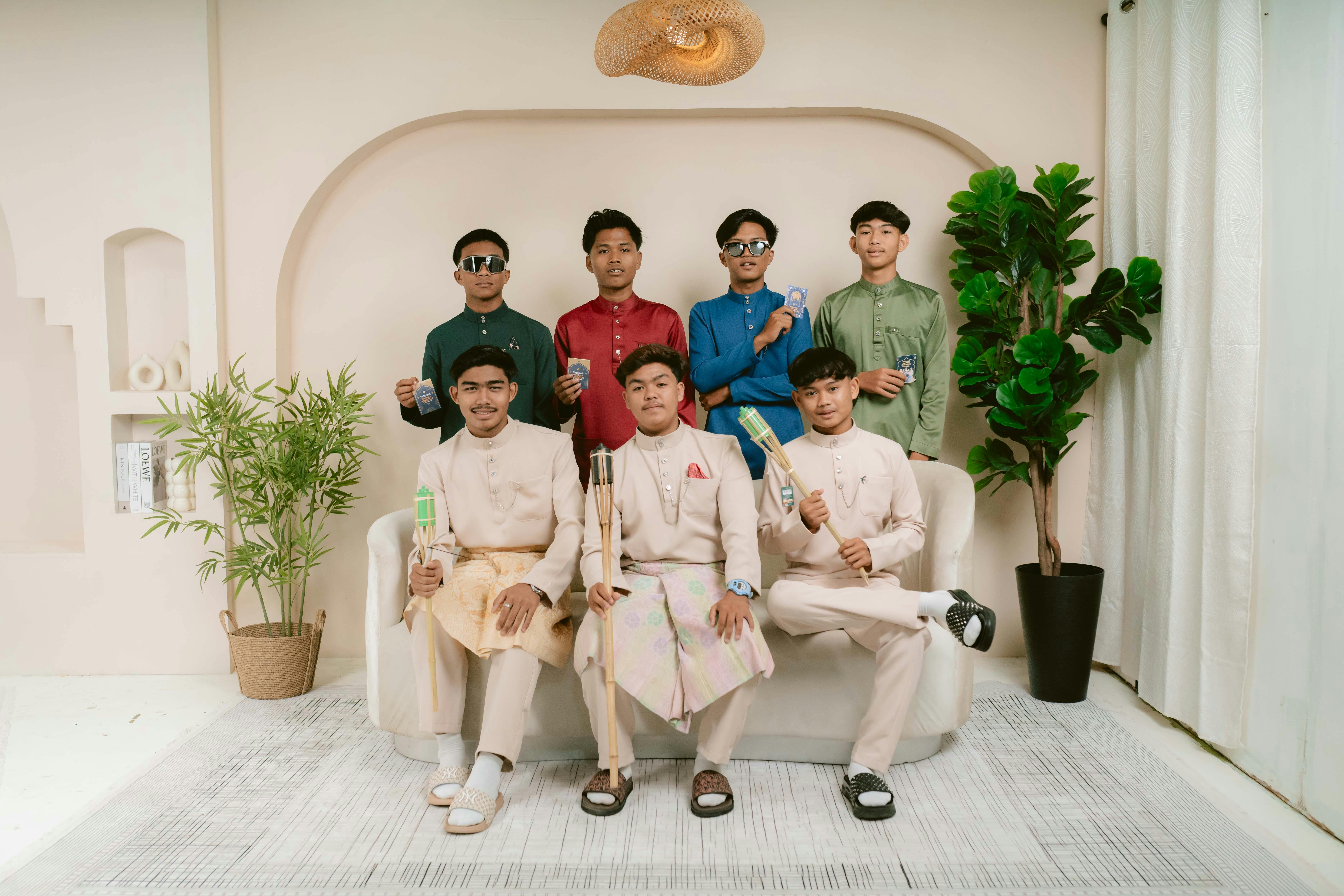 A classic cotton shirt folded on a wooden bench