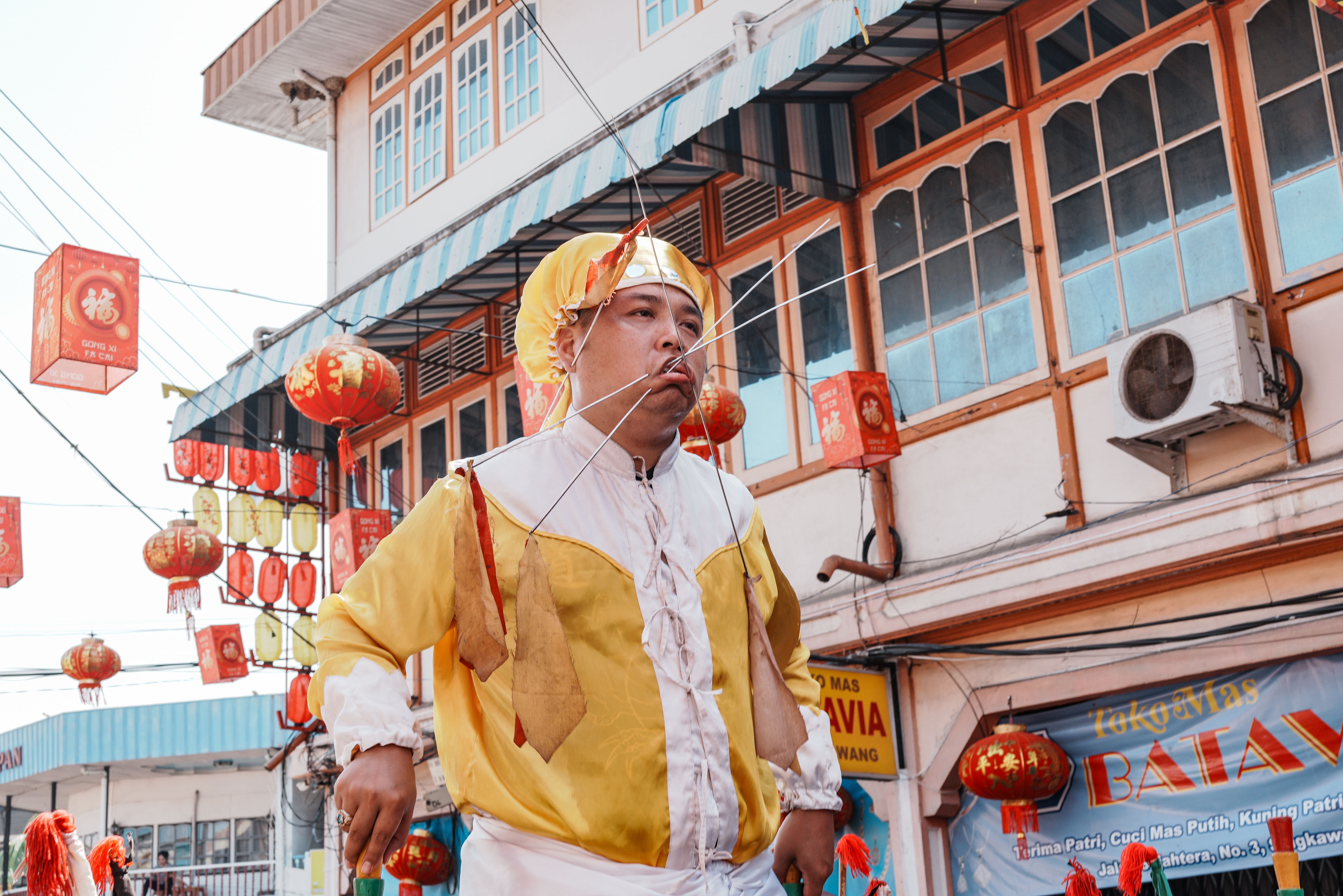 Traditional Parade Performer at Chinese Festival · Free Stock Photo